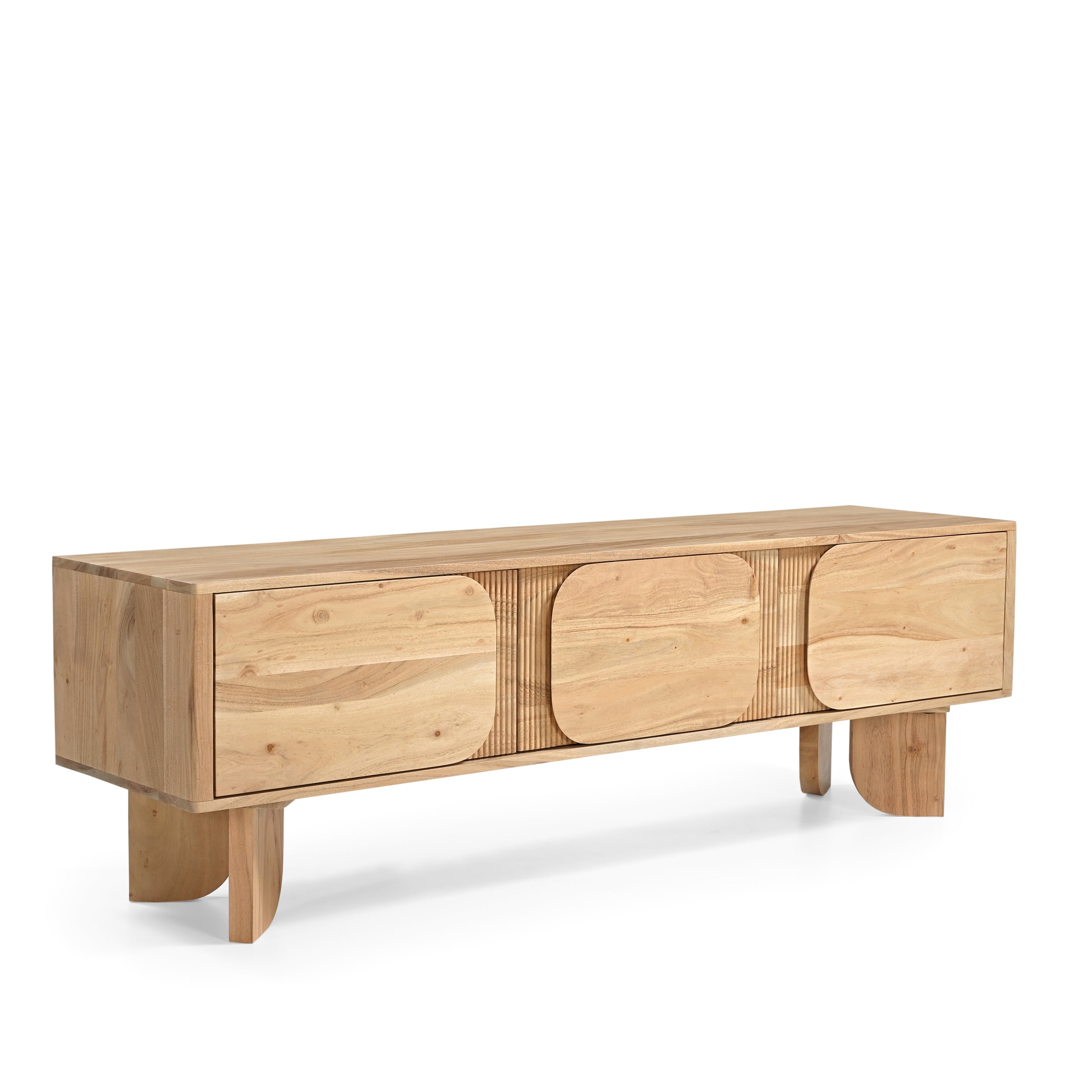 Akira Solid Acacia Wood TV Stand
