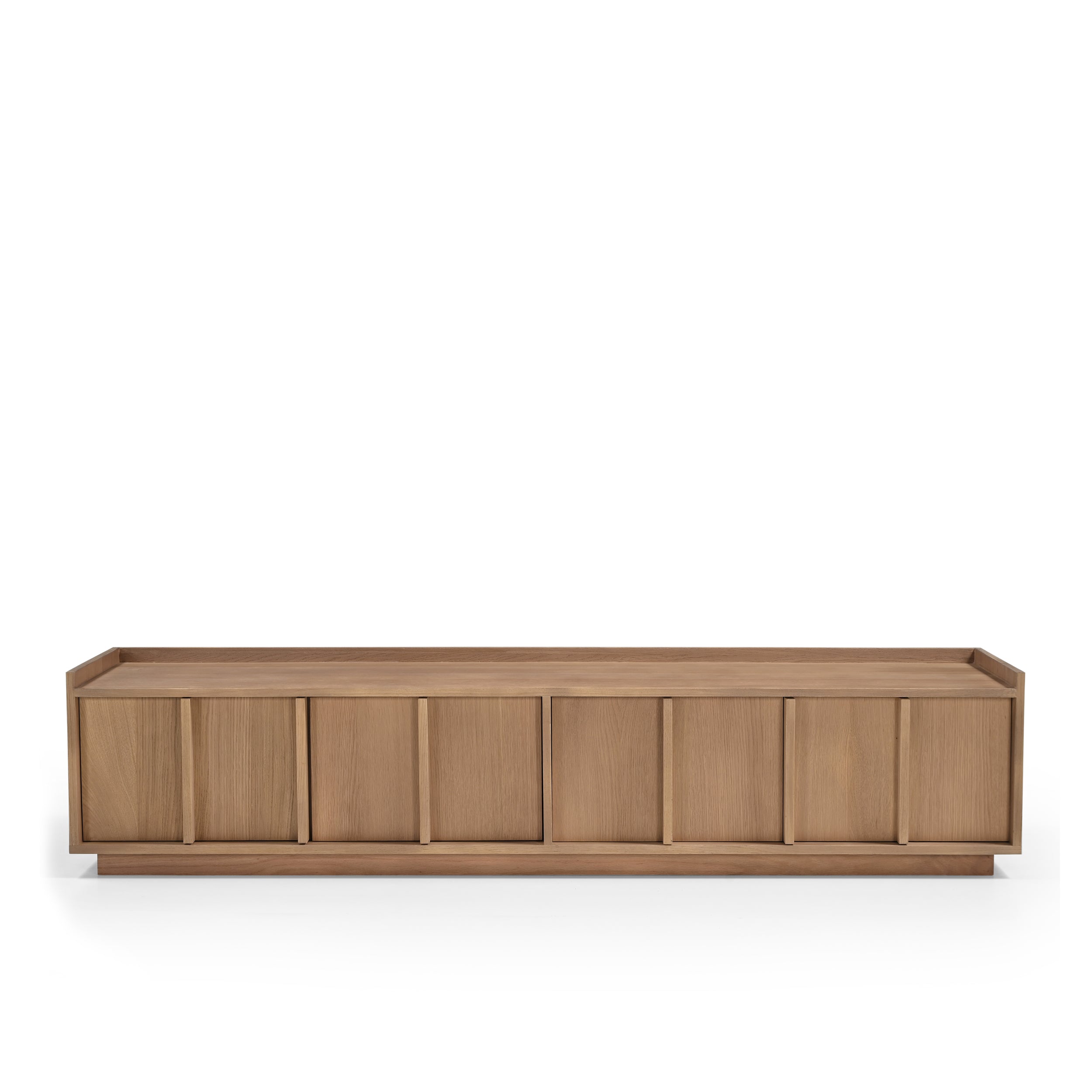 Kyoto Large 4 Door TV Stand in Natural Smoked Oak (180cm)