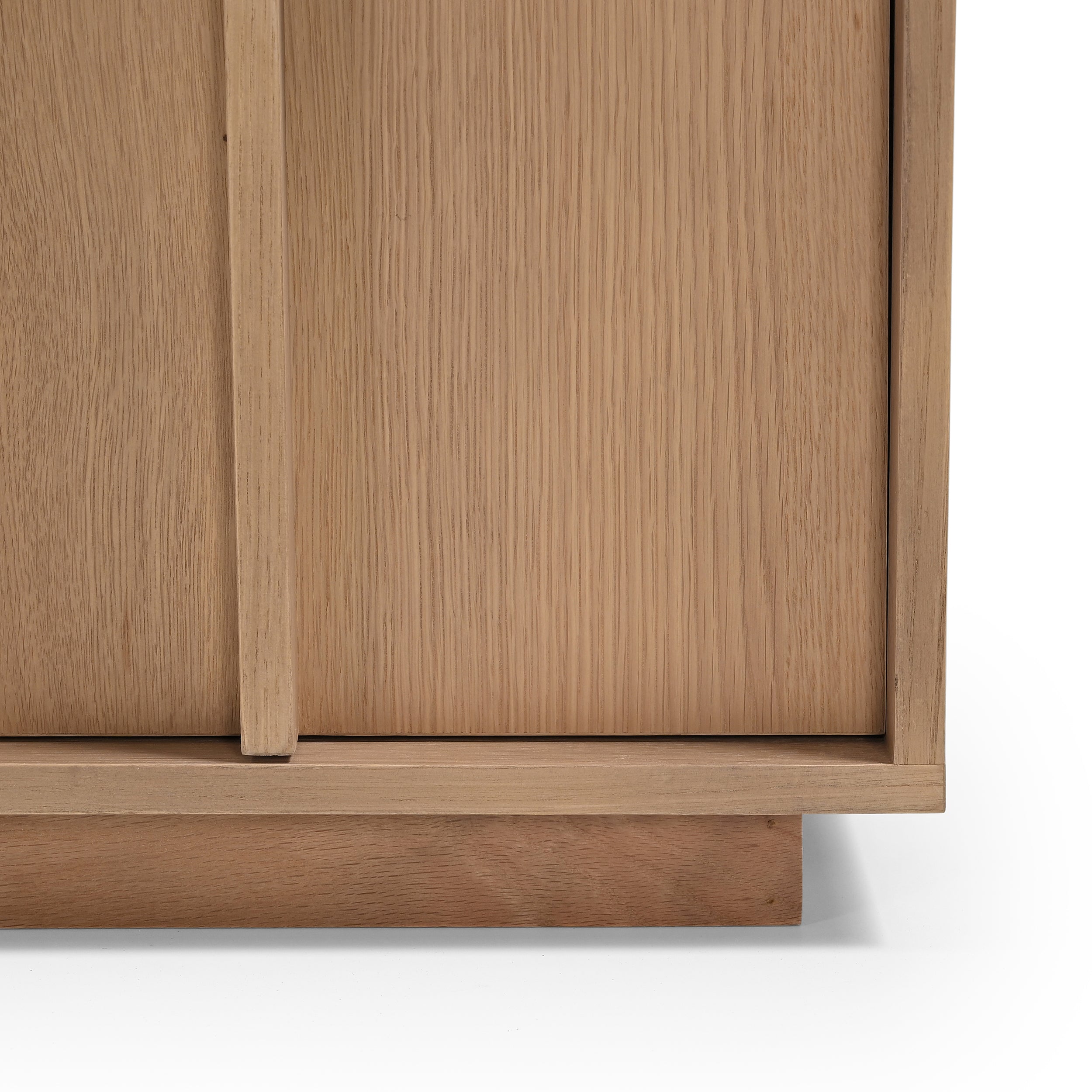 Kyoto Large 4 Door TV Stand in Natural Smoked Oak (180cm)