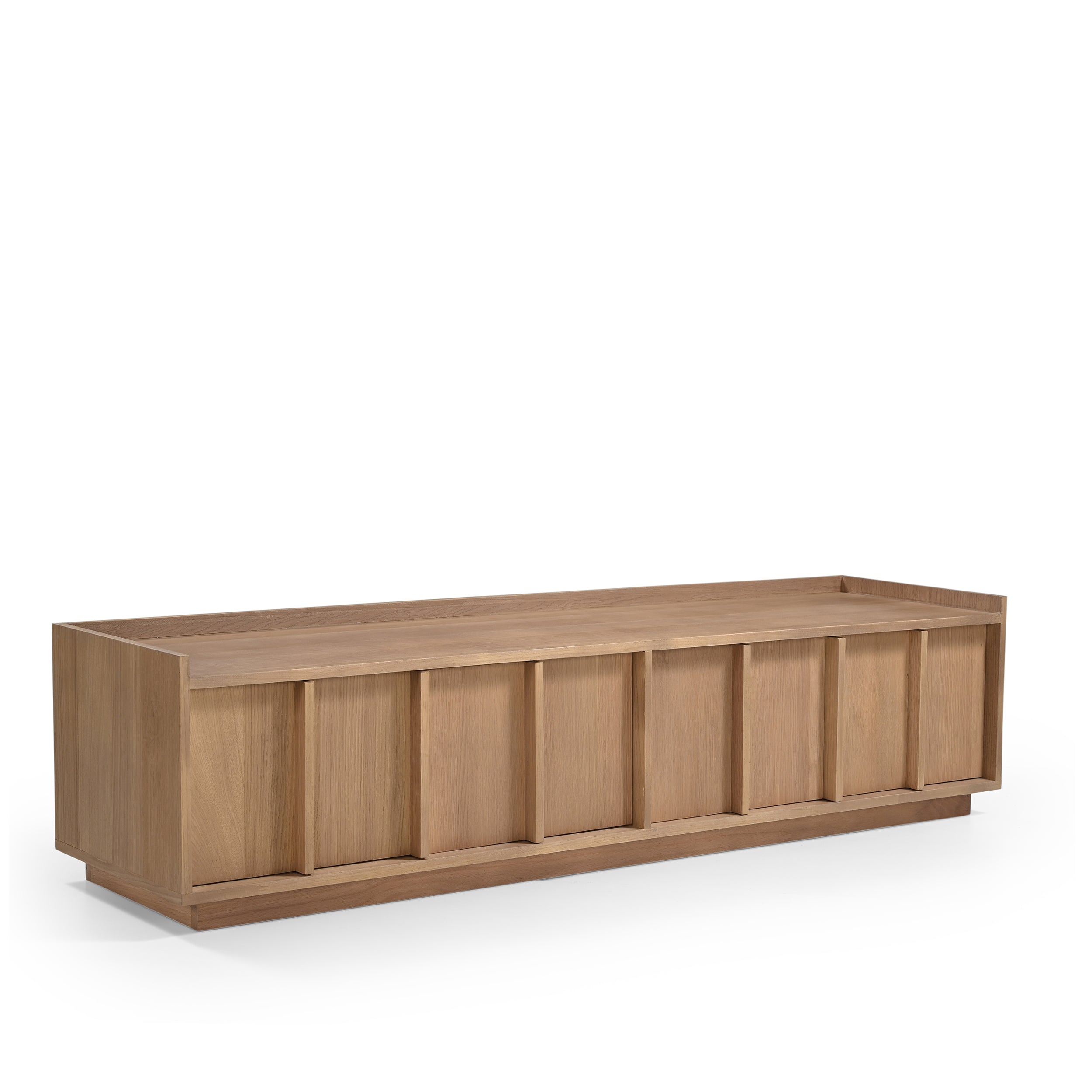 Kyoto Large 4 Door TV Stand in Natural Smoked Oak (180cm)
