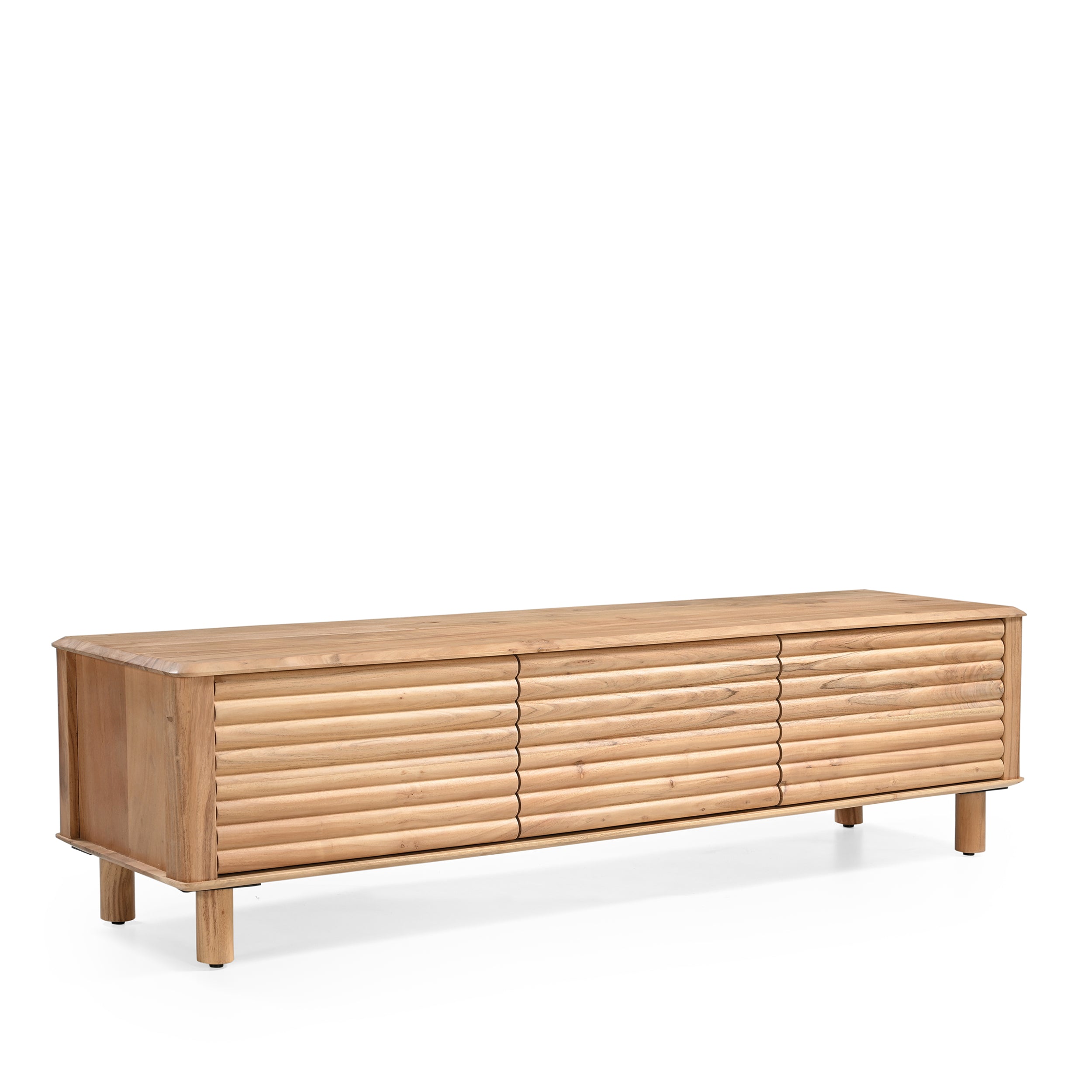 Kiso Solid Acacia Wood TV Stand (160cm)