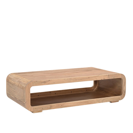 Ren Solid Acaica Wood Coffee Table Natural
