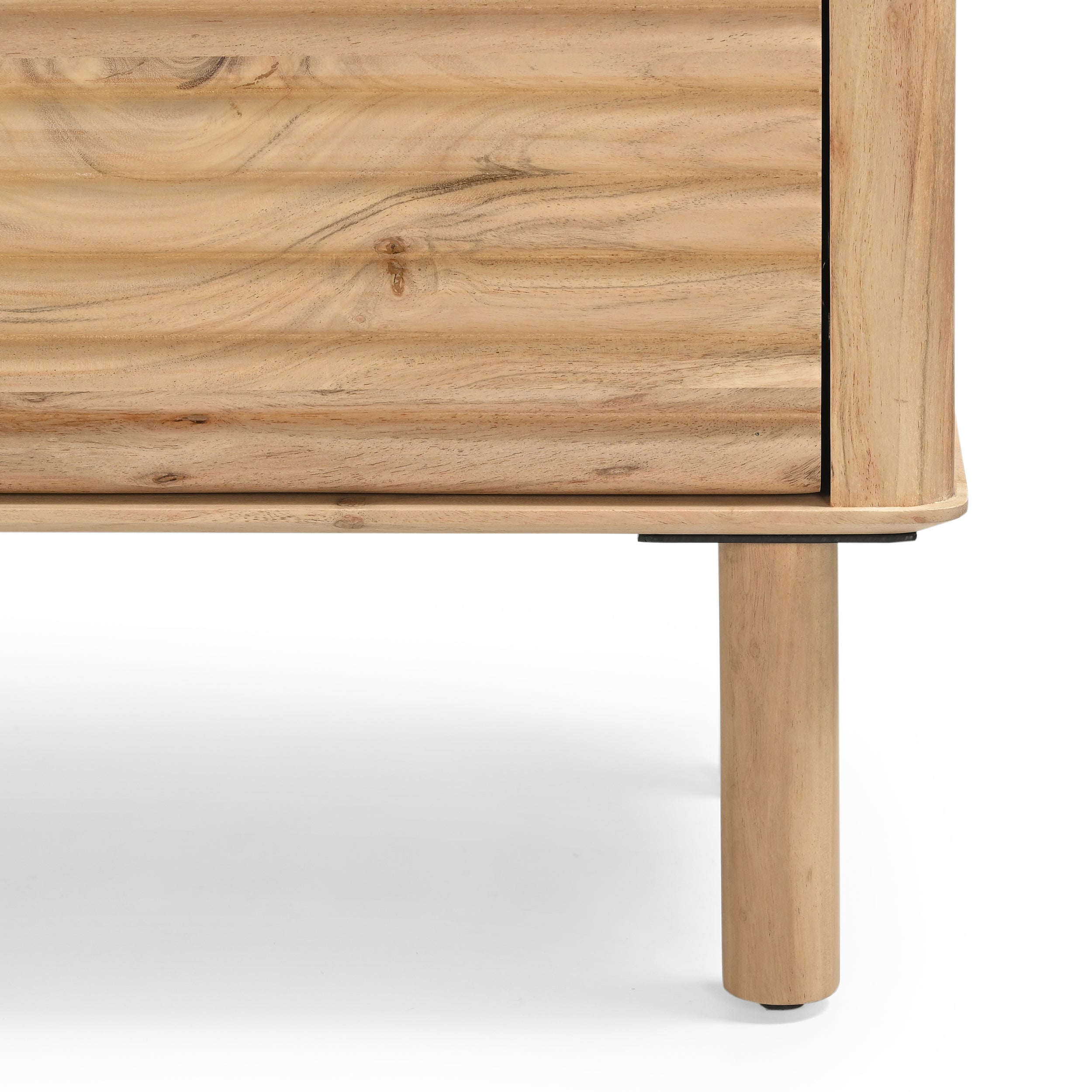 Kiso Solid Acacia Wood Large Sideboard in Natural