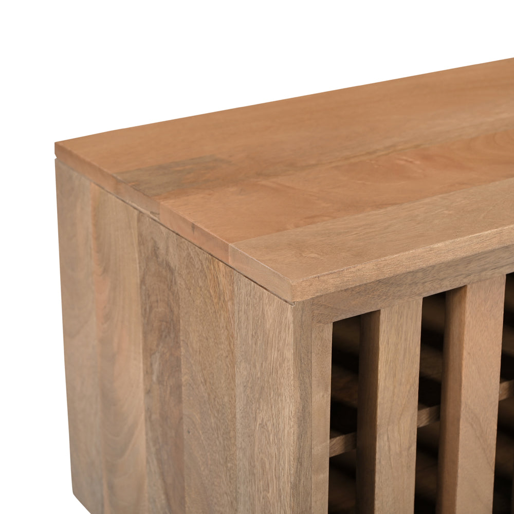 Caleb Solid Mango Wood TV Stand in Light Brown (4 Sizes)