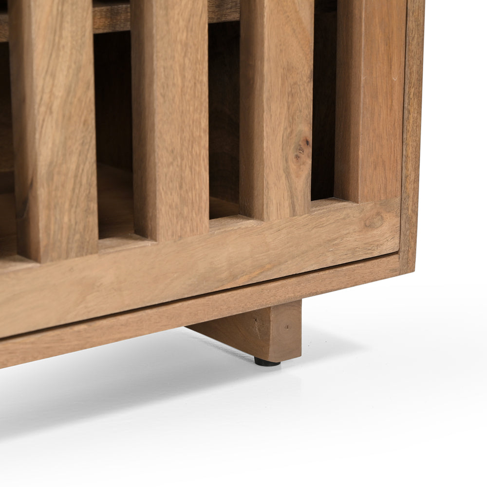 Caleb Solid Mango Wood TV Stand in Light Brown (4 Sizes)