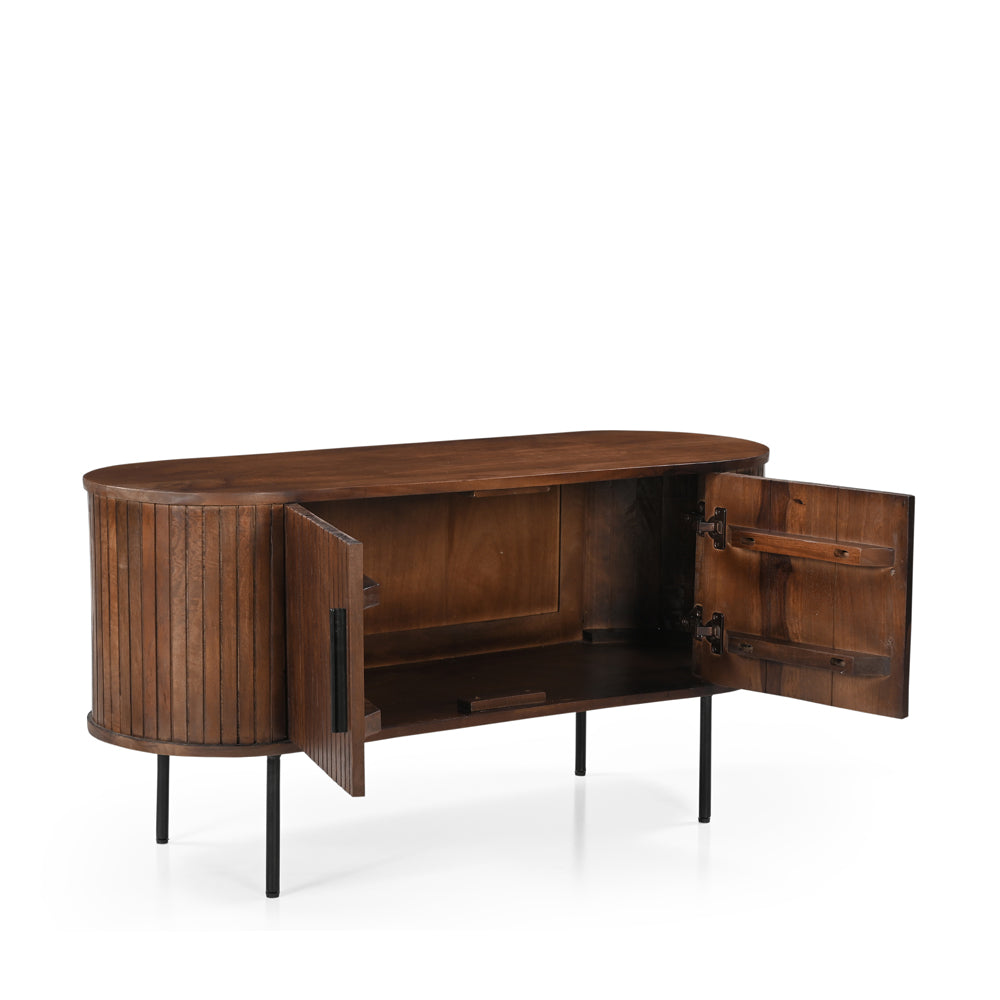 Oxley Solid Mango Wood TV Stand (110cm)