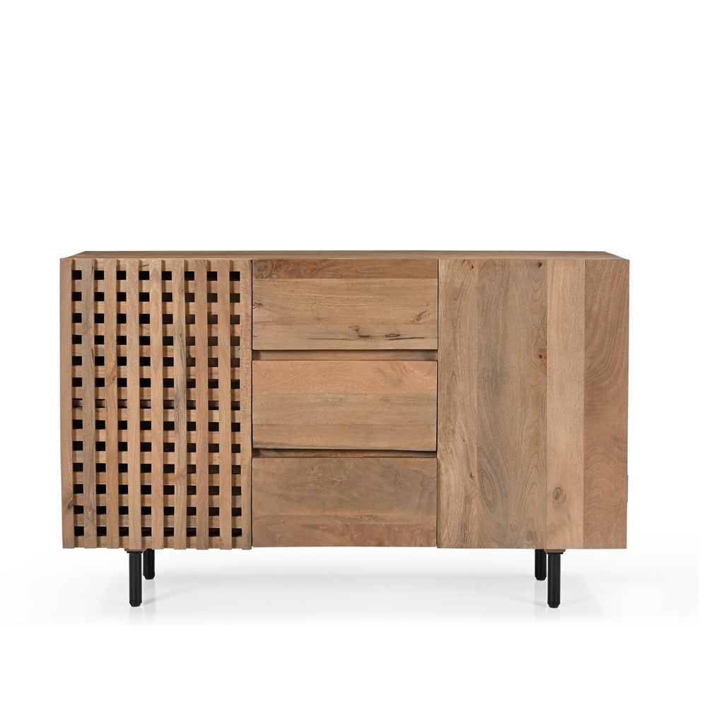 Nova Solid Mango Wood 2 Door 3 Drawer Sideboard