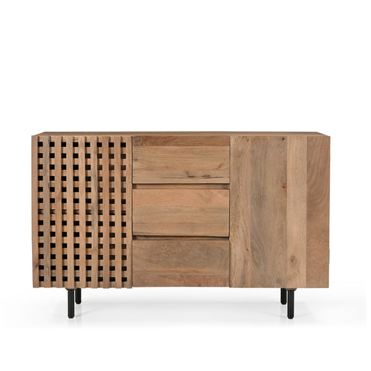 Nova Solid Mango Wood 2 Door 3 Drawer Sideboard