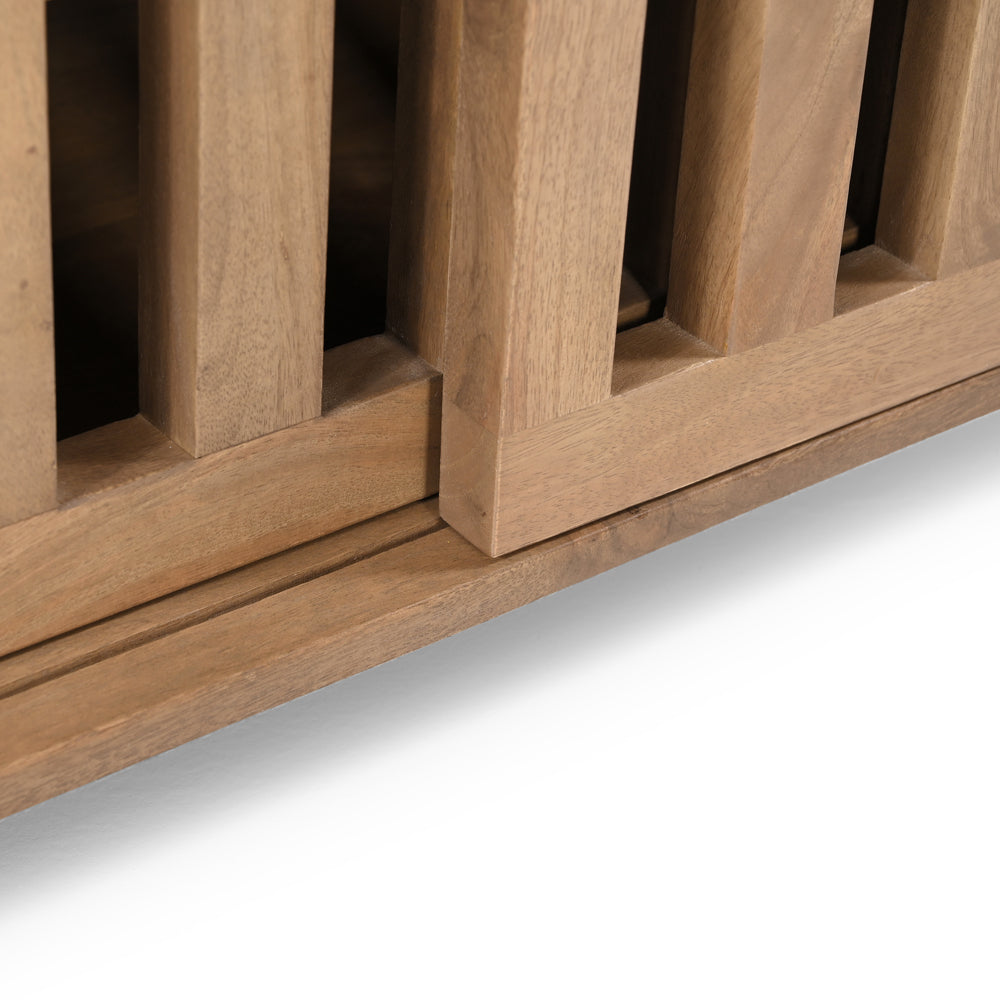 Caleb Solid Mango Wood TV Stand in Light Brown (4 Sizes)