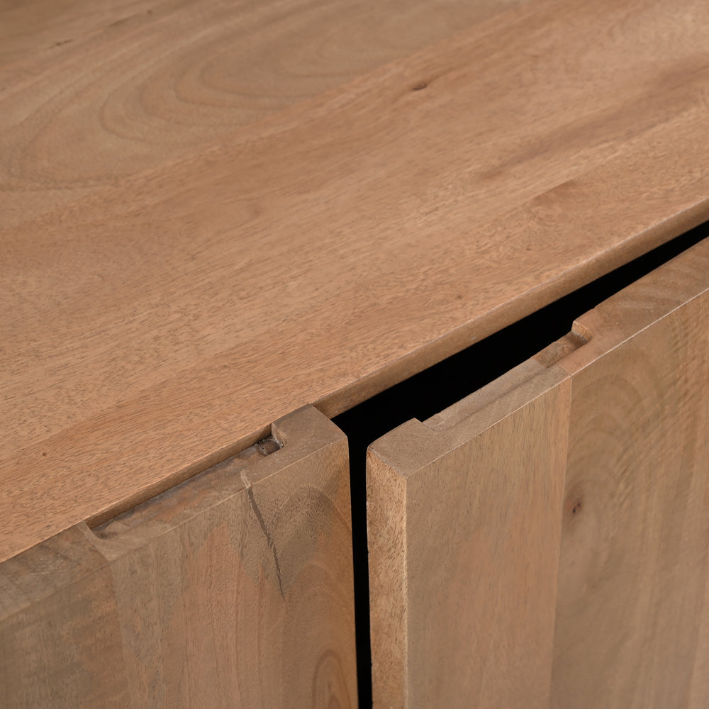 Nova Solid Mango Wood 4 Door Sideboard