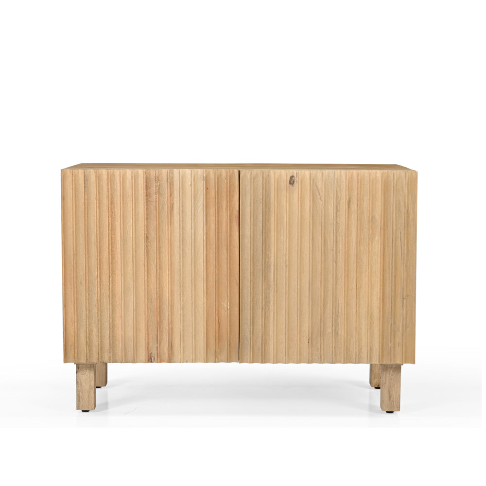 Arlo Solid Mango Wood 2 Door Sideboard Natural