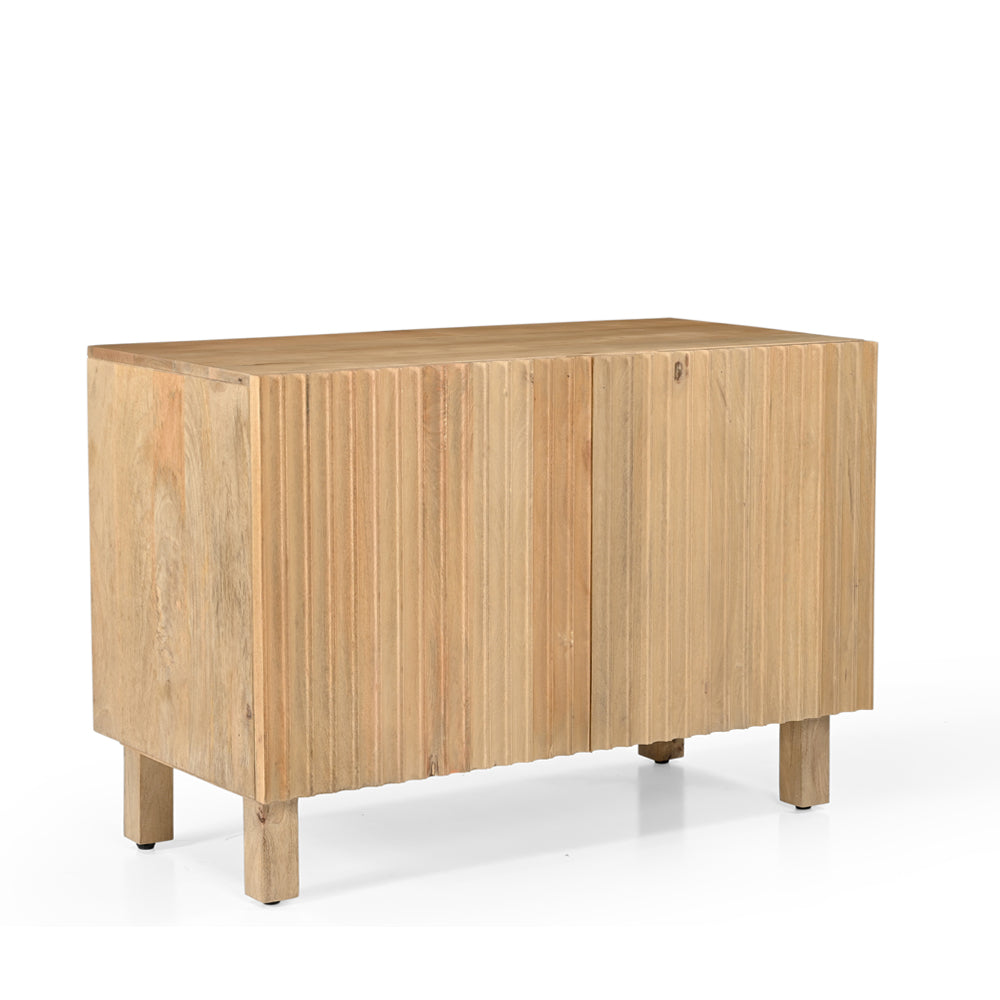 Arlo Solid Mango Wood 2 Door Sideboard Natural