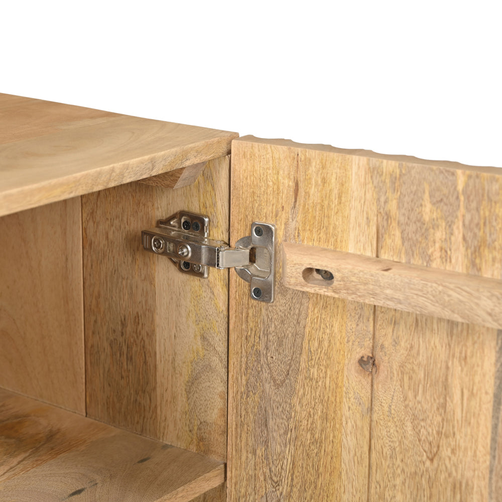 Arlo Solid Mango Wood 2 Door Sideboard Natural