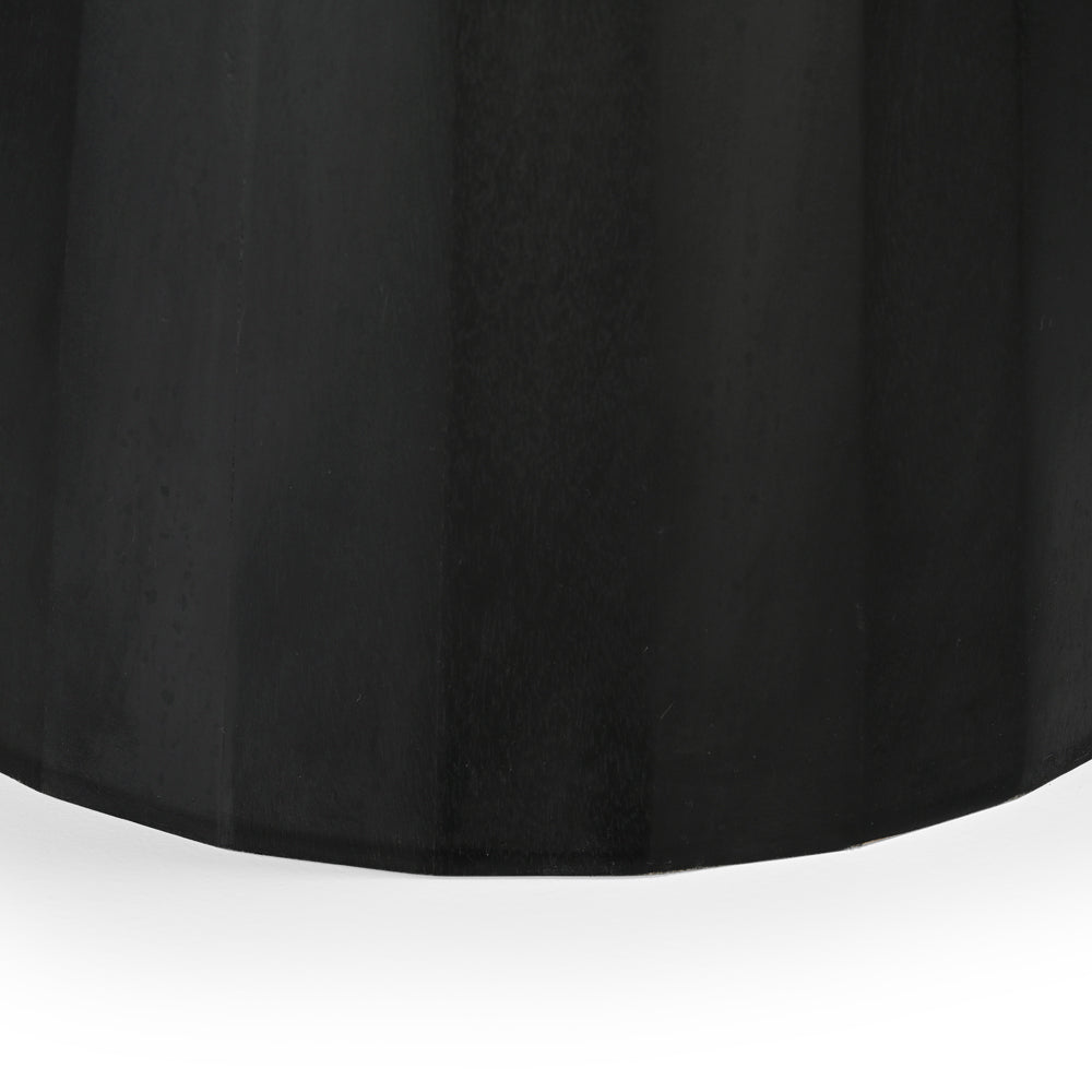 Matilda Round Solid Mango Wood Dining Table in Black (2 Sizes)
