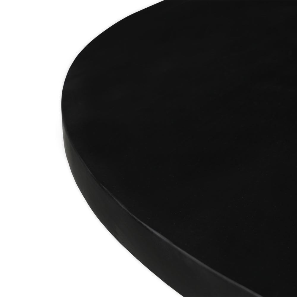 Matilda Round Solid Mango Wood Dining Table in Black (2 Sizes)