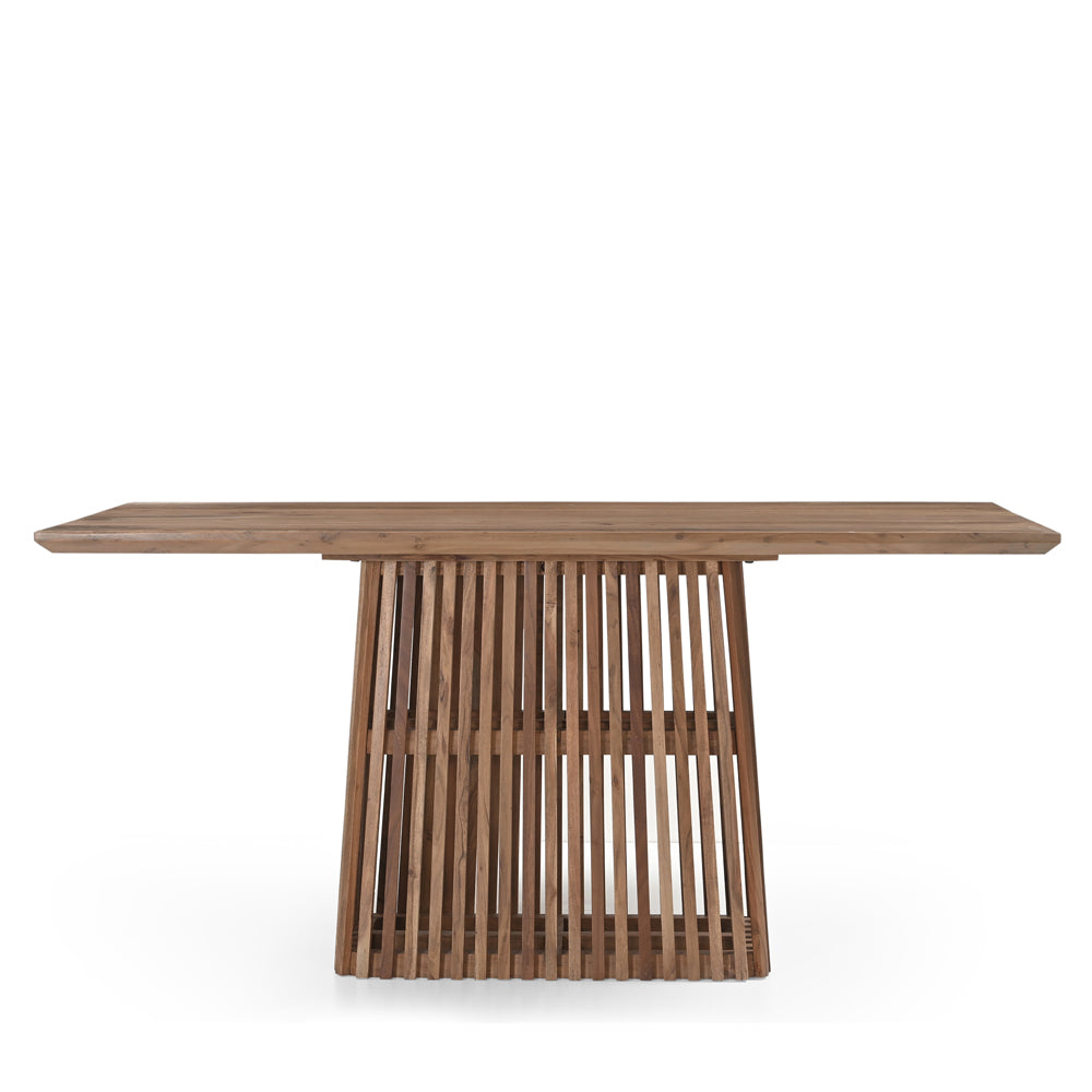 Remi Rectangular Solid Acacia Wood Dining Table Natural (2 Sizes)