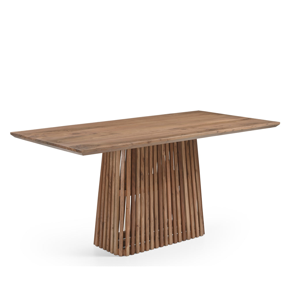 Remi Rectangular Solid Acacia Wood Dining Table Natural (2 Sizes)