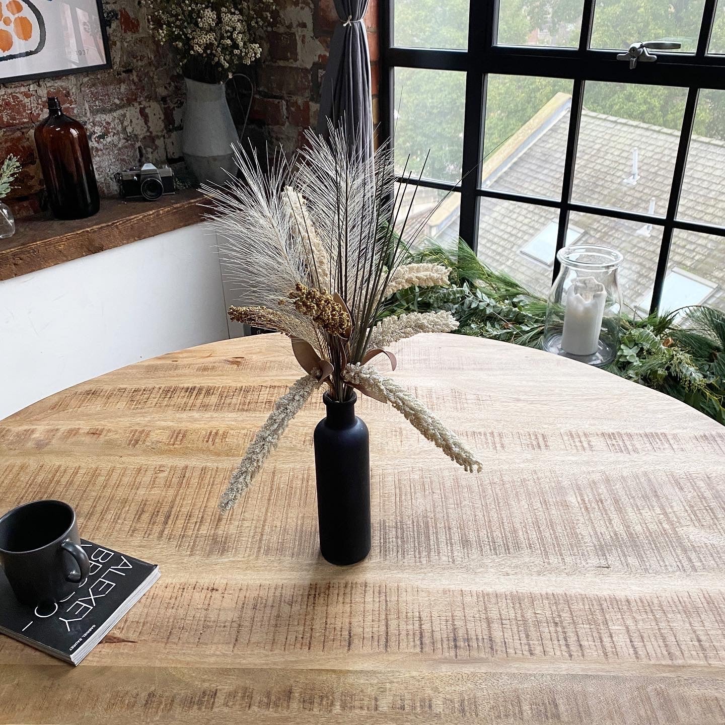 Sara Solid Mango Wood Dining Table with Walnut Wash (4 Sizes)