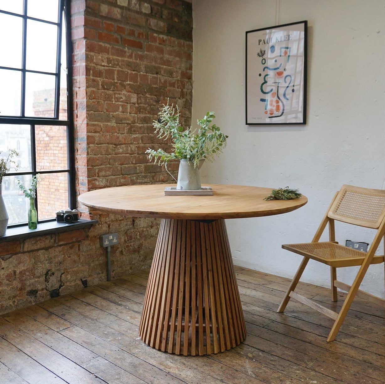 Remi Round Solid Acacia Wood Dining Table Natural (4 Sizes)