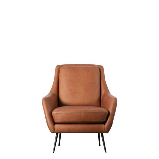 Magnolia Armchair - Brown Leather