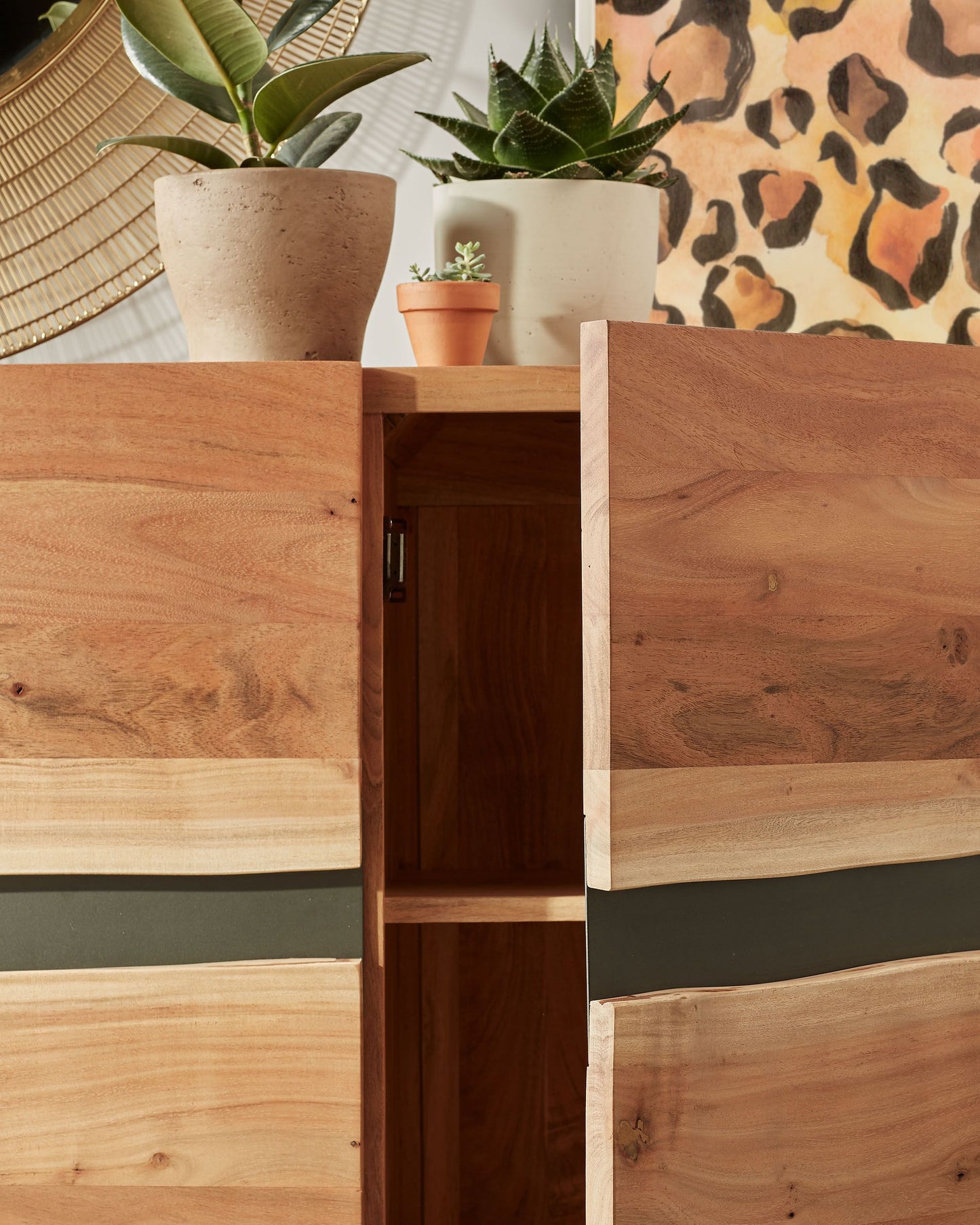 Indiana Solid Acacia Wood Sideboard