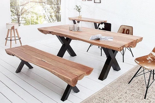 Thor Dining Table and Bench Set (4 Sizes)