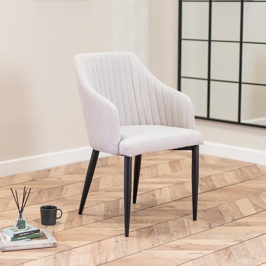 Aria Dining Chairs in Stone Beige (2pk)