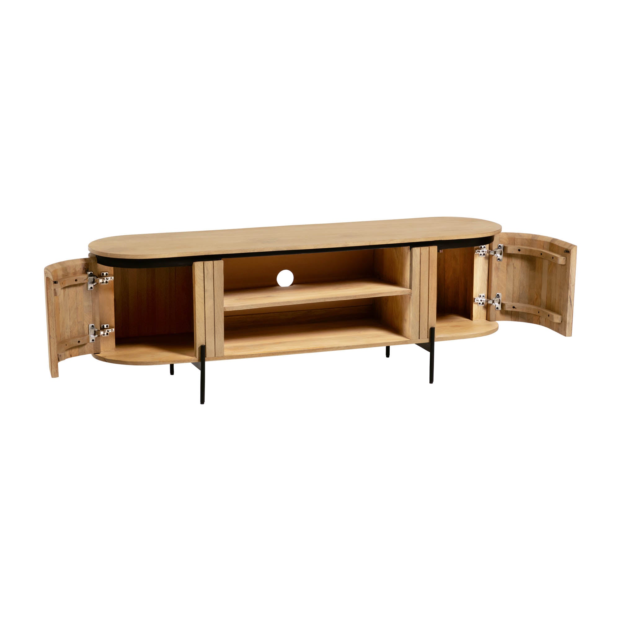 Lucia Solid Acacia Wood TV Stand (160cm)