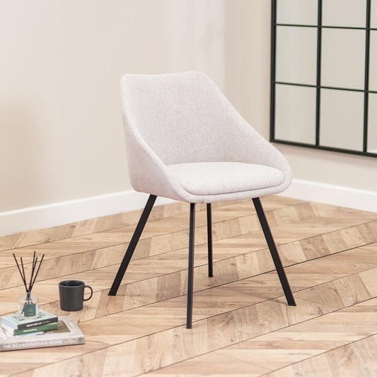 Julia Dining Chairs in Stone (2pk)