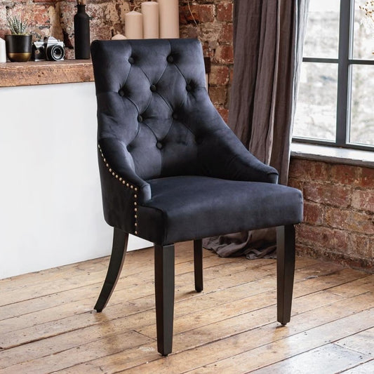 Portia Dining Chairs in Black (2pk)