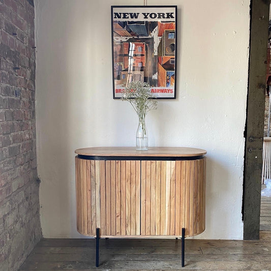 Lucia 2 Door Solid Acacia Wood Sideboard