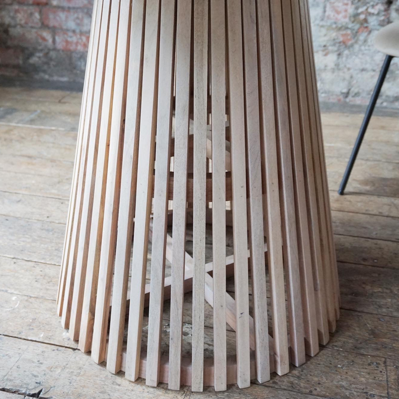 Remi Round Solid Mango Dining Table Whitewash (4 Sizes)