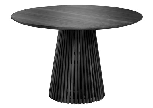 Remi Round Dining Table + 4 Aria Dining Chairs in Stone