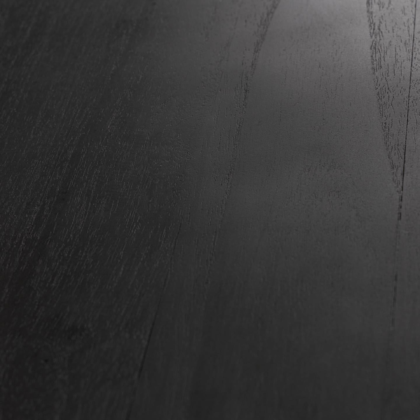 Lucia Solid Mango Wood Dining Table Black (2 Sizes)