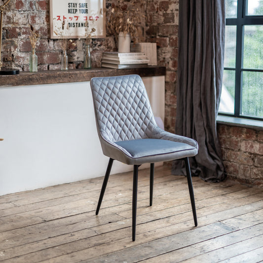 Ava Dining Chairs in Grey (2pk)