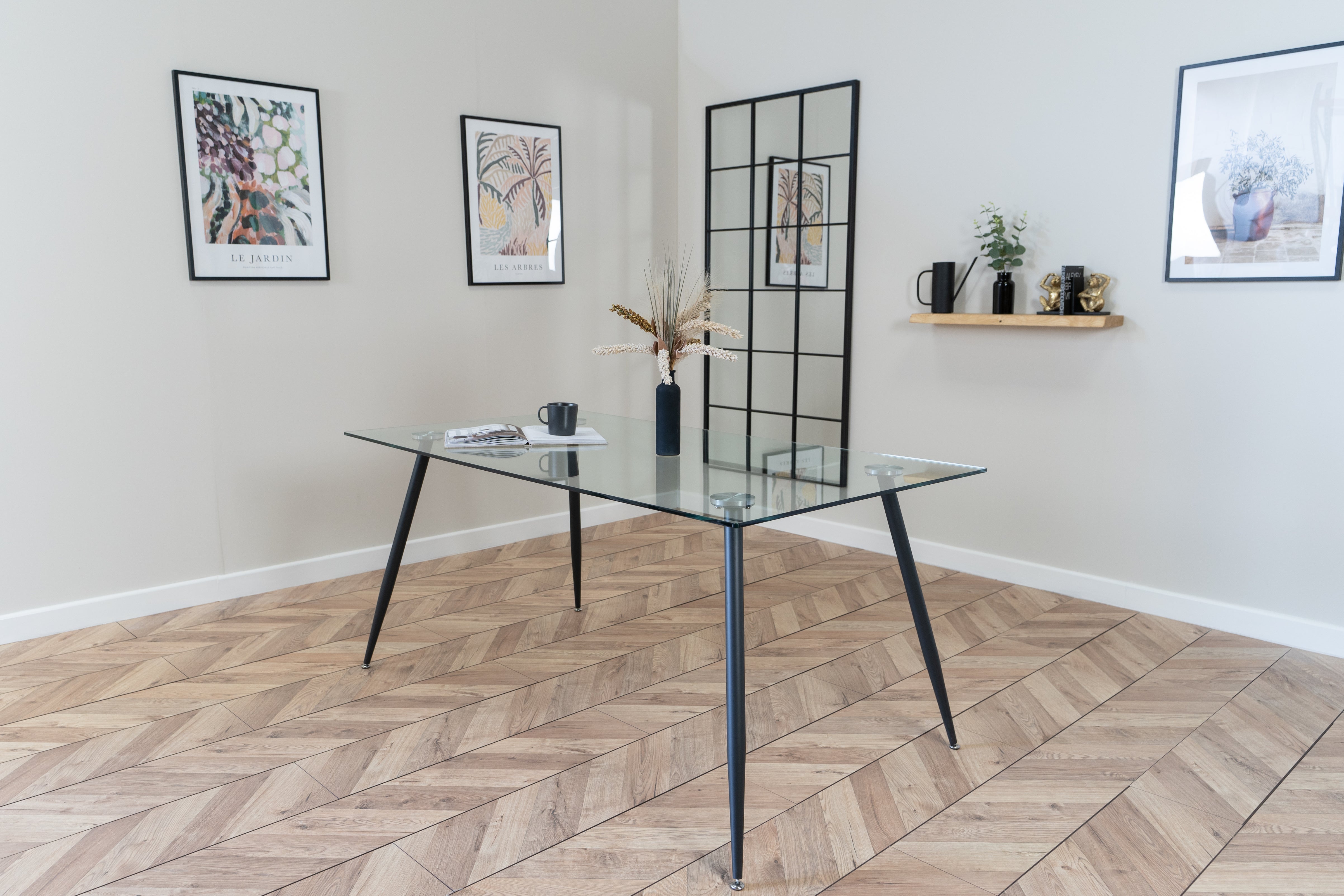 Isla Dining Set with 4 or 6 Ava Dining Chairs in Grey