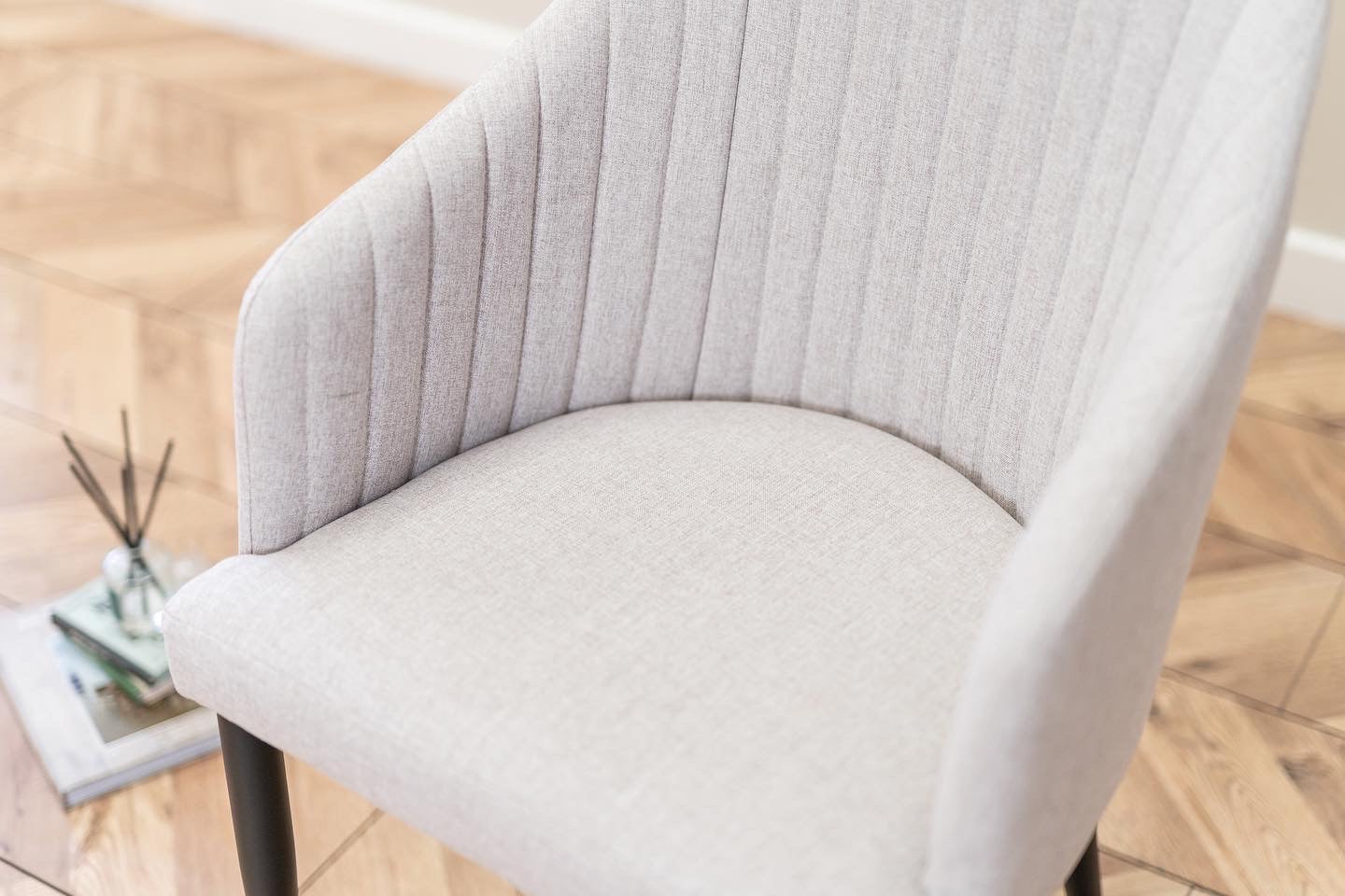 Aria Dining Chairs in Stone Beige (2pk)