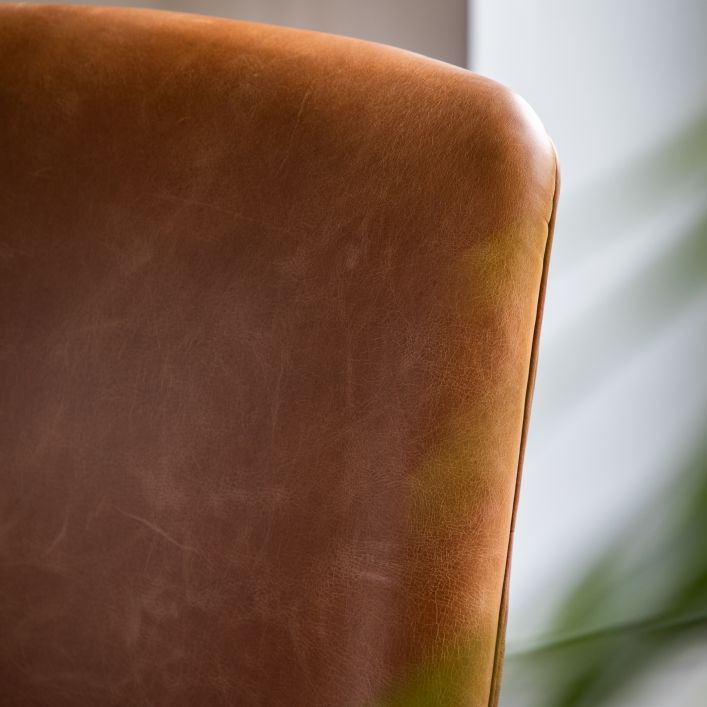 Almeida Armchair - Brown Leather