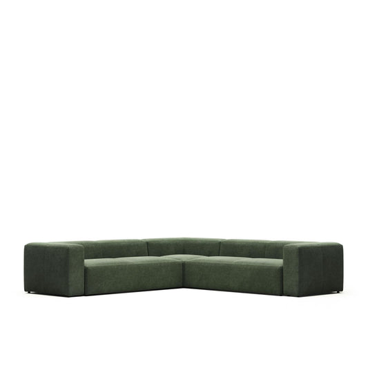 Lund 6 Seater Corner Sofa - Green