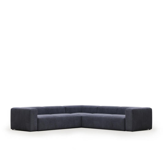 Lund 6 Seater Corner Sofa - Blue