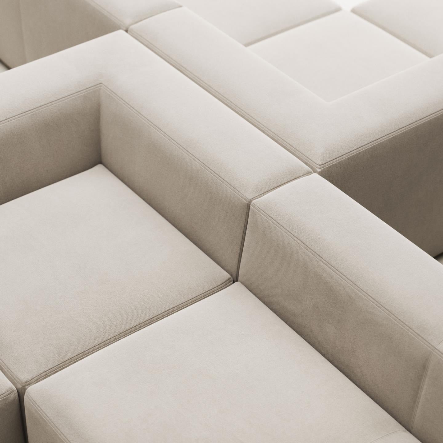 Lund 6 Seater Corner Sofa - Natural