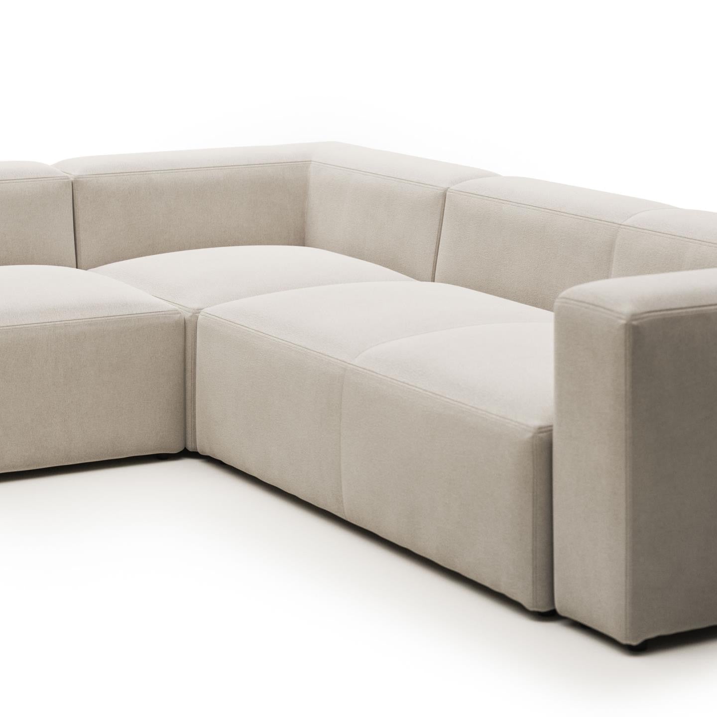 Lund 5 Seater Corner Sofa - Nautral