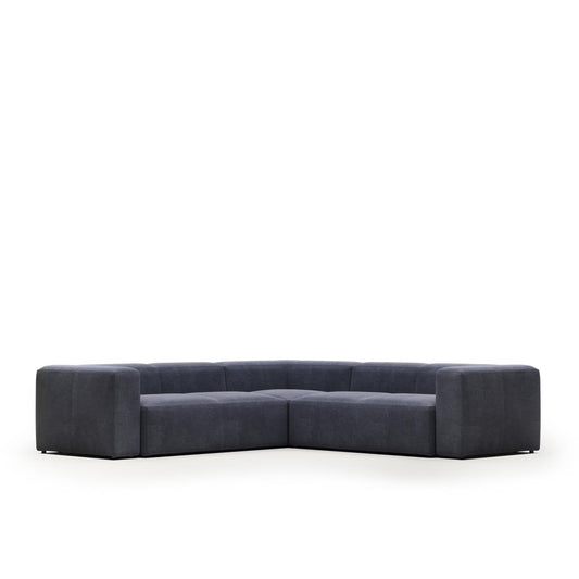 Lund 4 Seater Corner Sofa - Blue