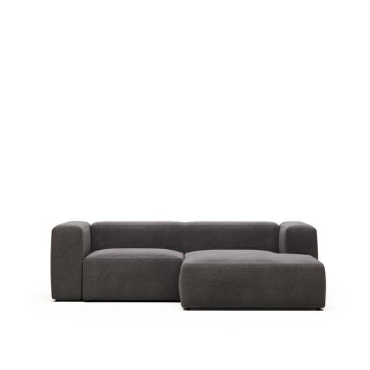Lund 2 Seater Sofa with Right Side Chaise - Grey