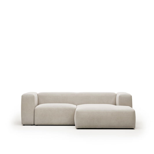 Lund 2 Seater Sofa with Right Side Chaise - Natural
