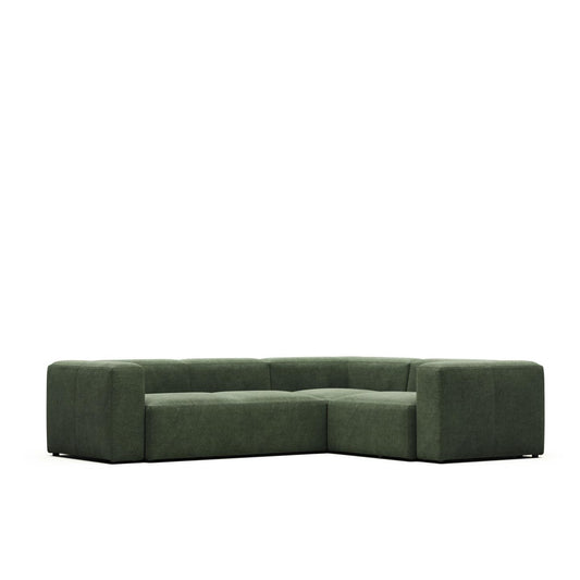 Lund 3 Seater Corner Sofa - Green