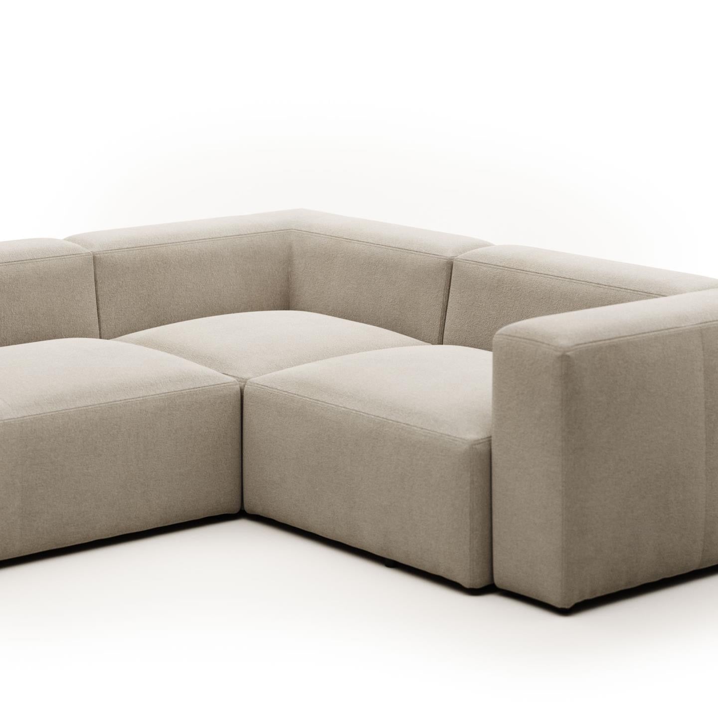 Lund 3 Seater Corner Sofa - Beige