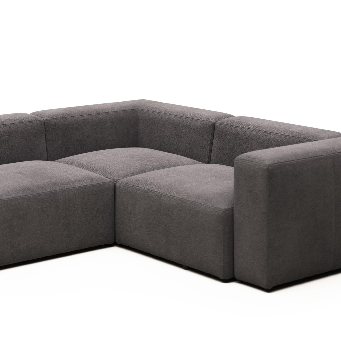 Lund 3 Seater Corner Sofa - Grey