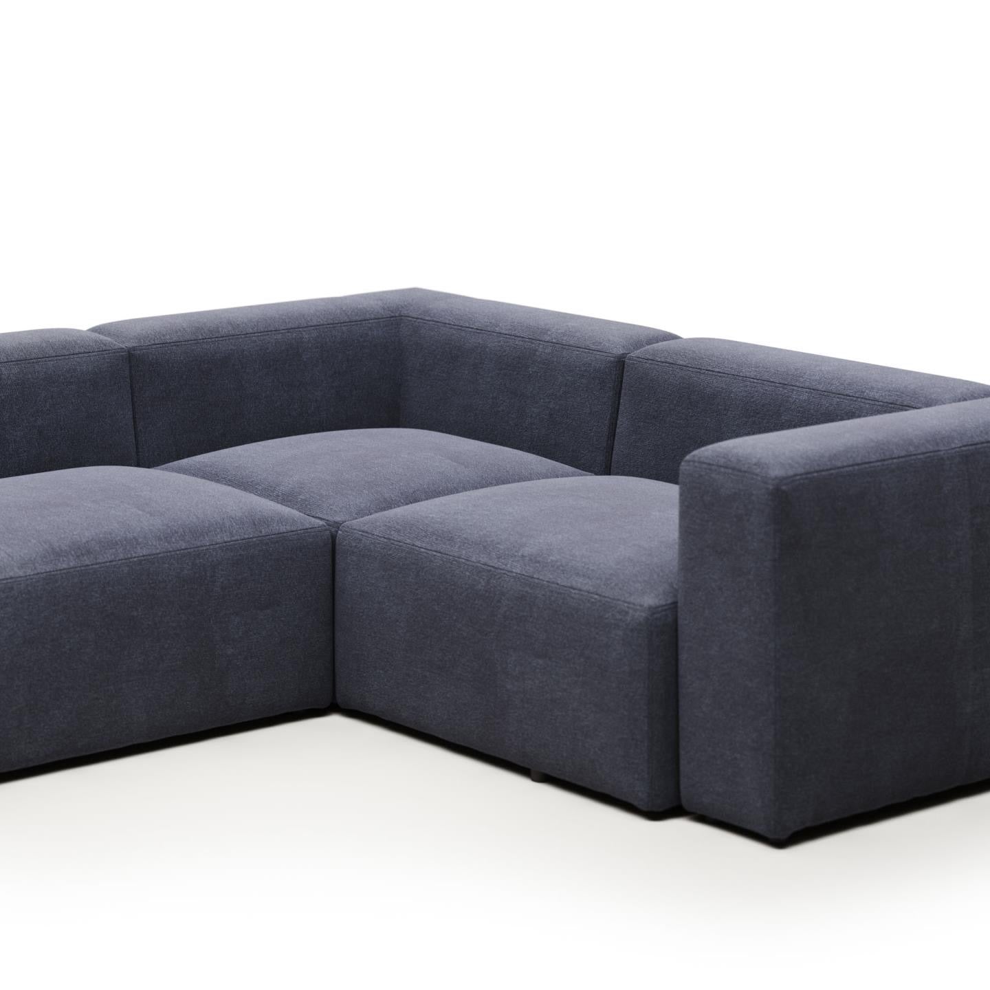 Lund 3 Seater Corner Sofa - Blue