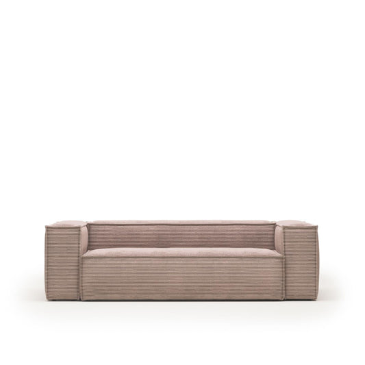 Lund 3 Seater Sofa - Pink Corduroy